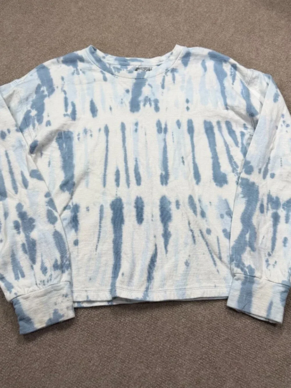 Athleta Girl Beachy Breeze Tie Dye Cutout Sweatshirt Beach Coverup - XL 14/16